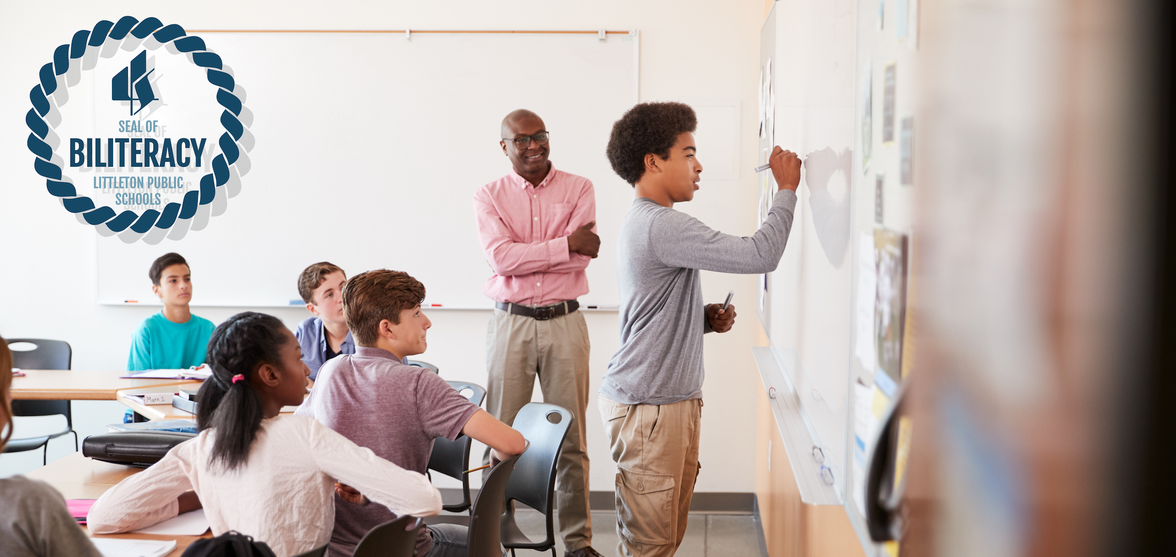 High school students in classroom